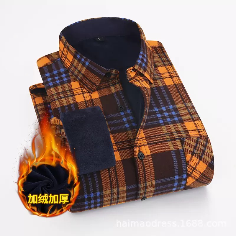 Flannel Shirt Lined - Winter New Fashion Trend With Thick