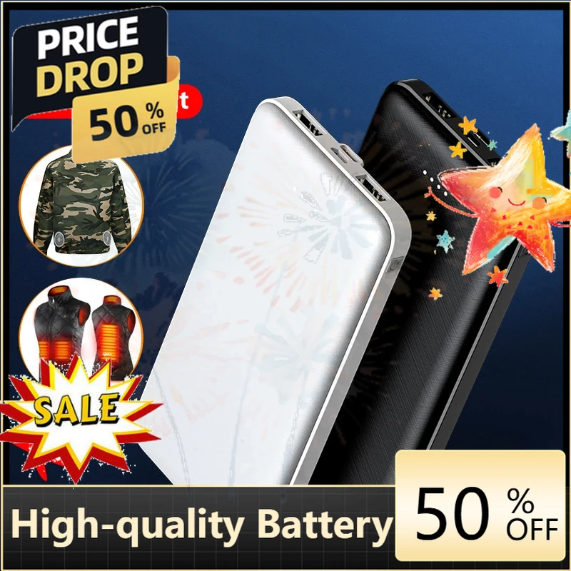 Heated Vest Battery - 5V 2A Power Bank 20000mAh for