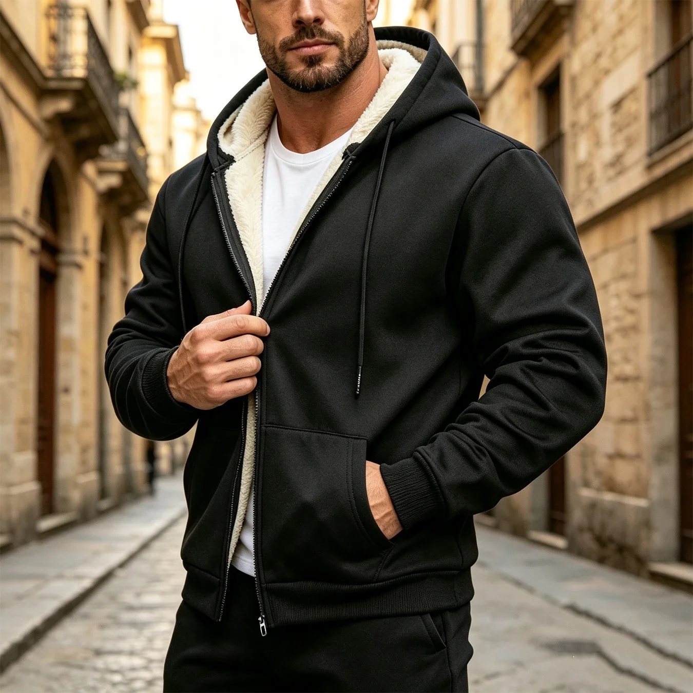 Men's Sherpa Fleece Hoodie Jac - Sherpa Hoodie Fleece review and price