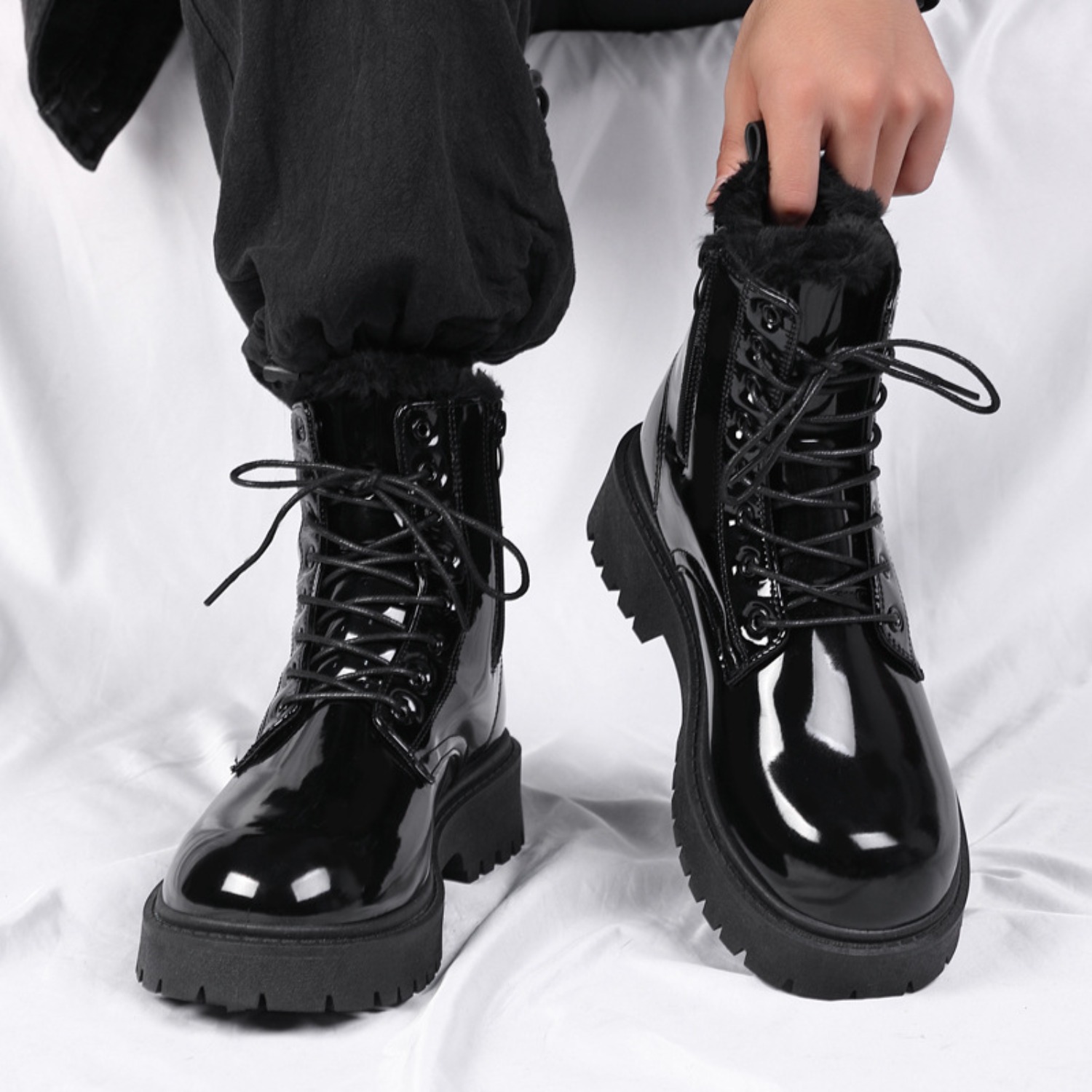 Men's warm plush high-top boot - Waterproof Winter Boot review and price