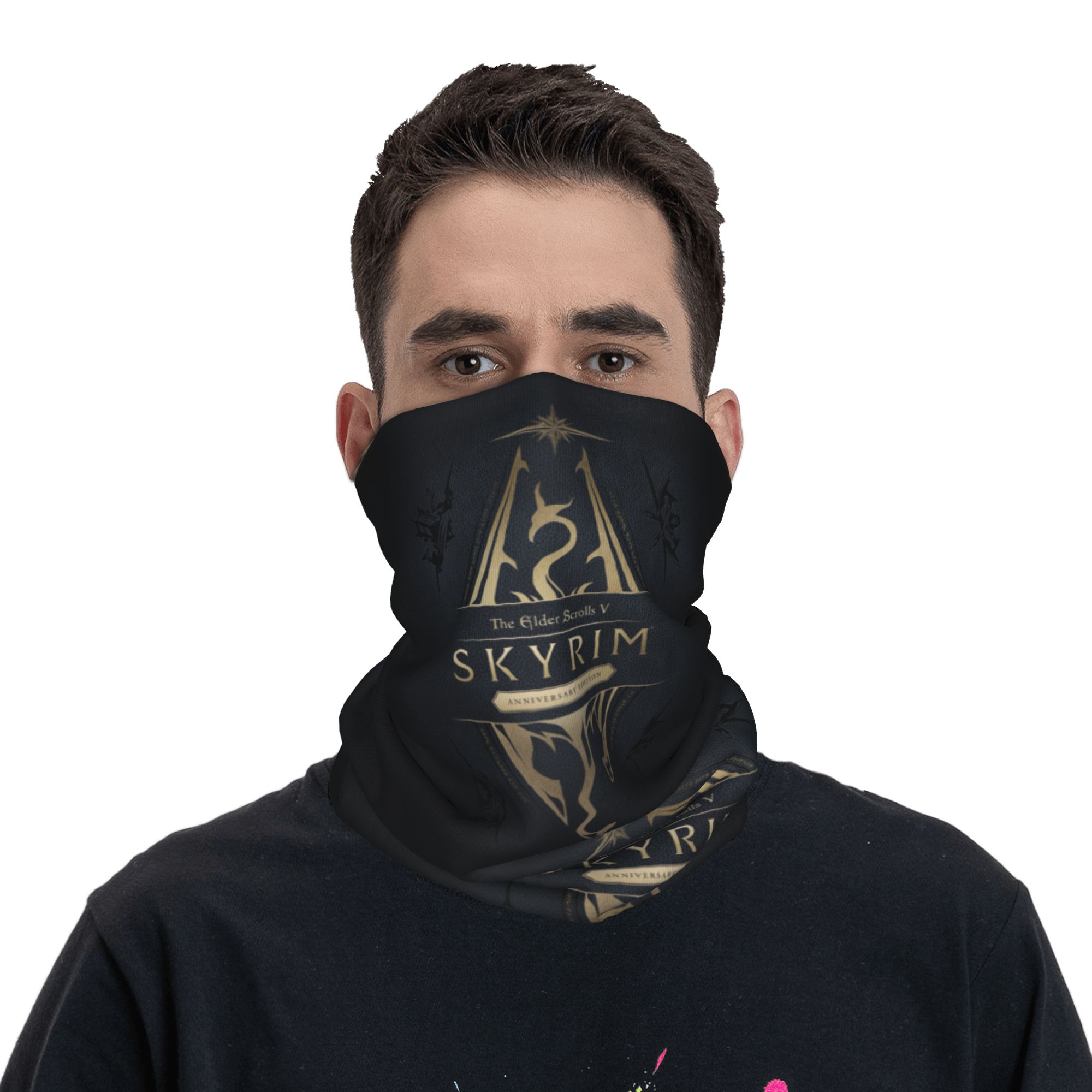 Custom Skyrim Logo Bandana Win - Neck Gaiter Fleece review and price