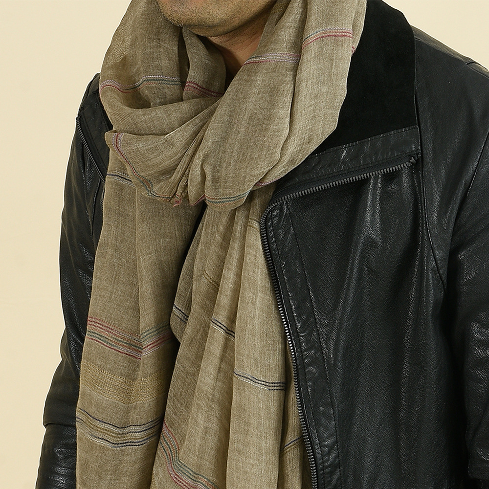Fashion Men Scarf Cotton Linen - Wool Scarf Men review and price