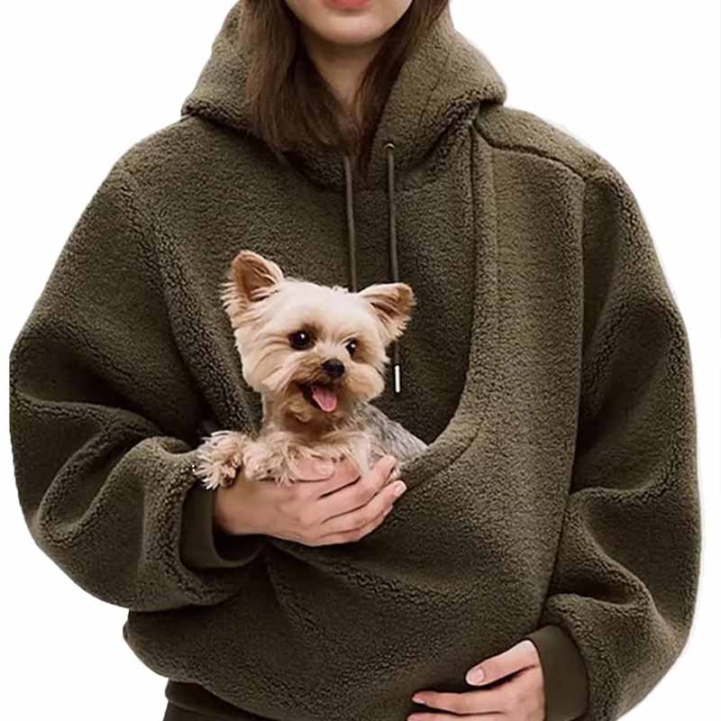 Autumn Winter Ladies Solid Col - Sherpa Hoodie Fleece review and price