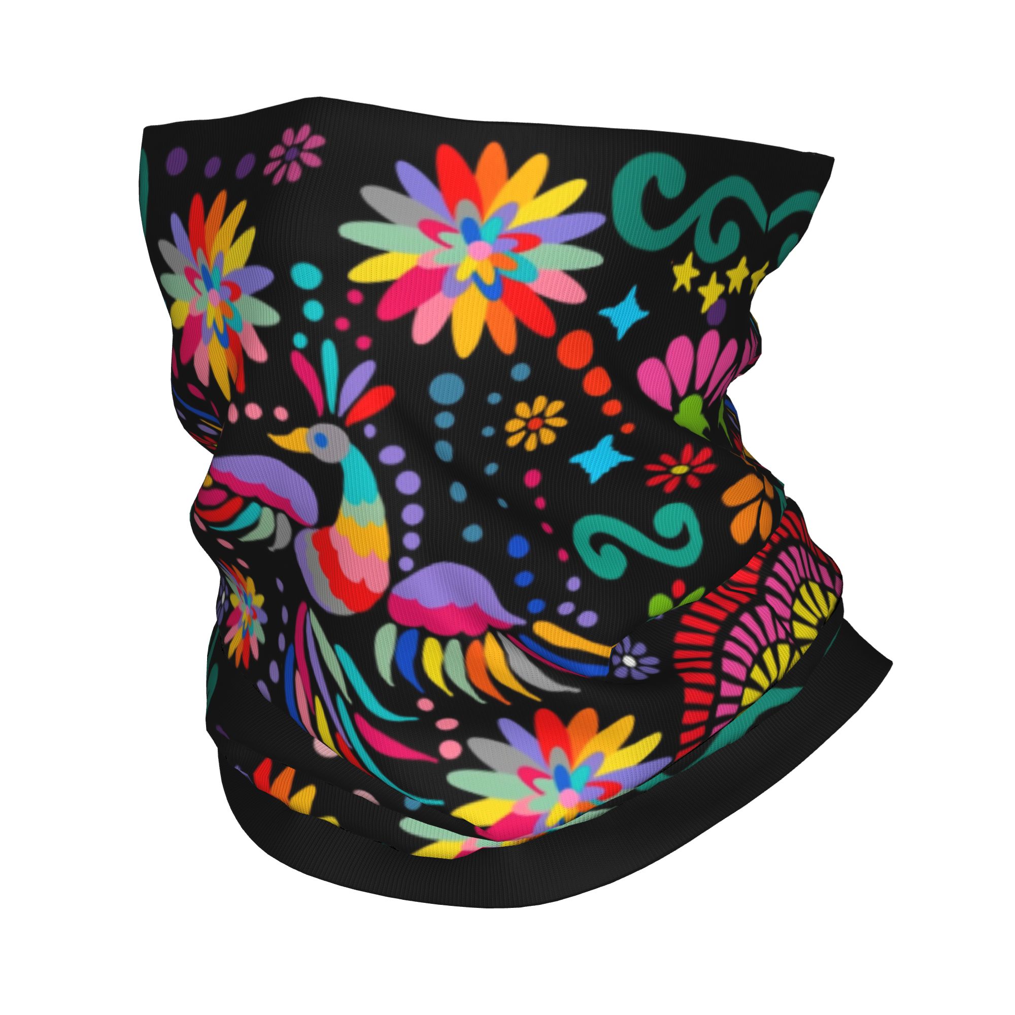 Custom Mexican Floral Flower T - Neck Gaiter Fleece review and price