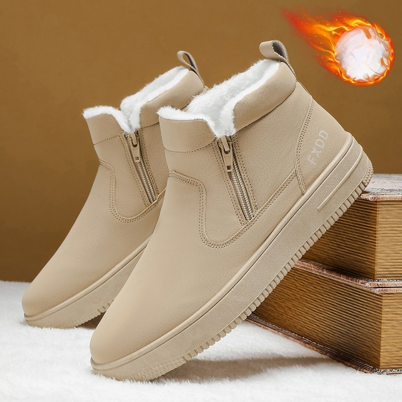 Slip on Fleece Lined Boots Com - Waterproof Winter Boot review and price