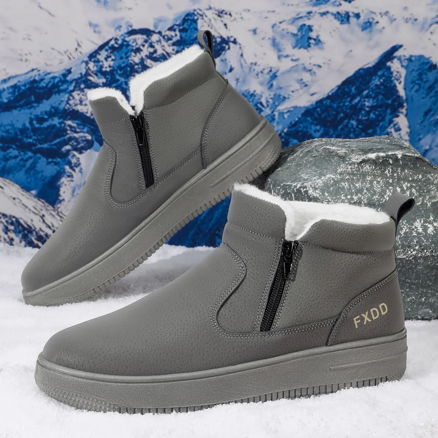 Slip on Fleece Lined Boots Com - Waterproof Winter Boot review and price