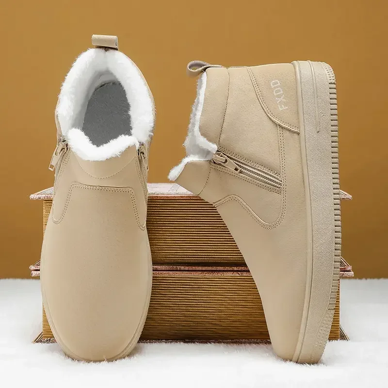 Slip on Fleece Lined Boots Com - Waterproof Winter Boot review and price