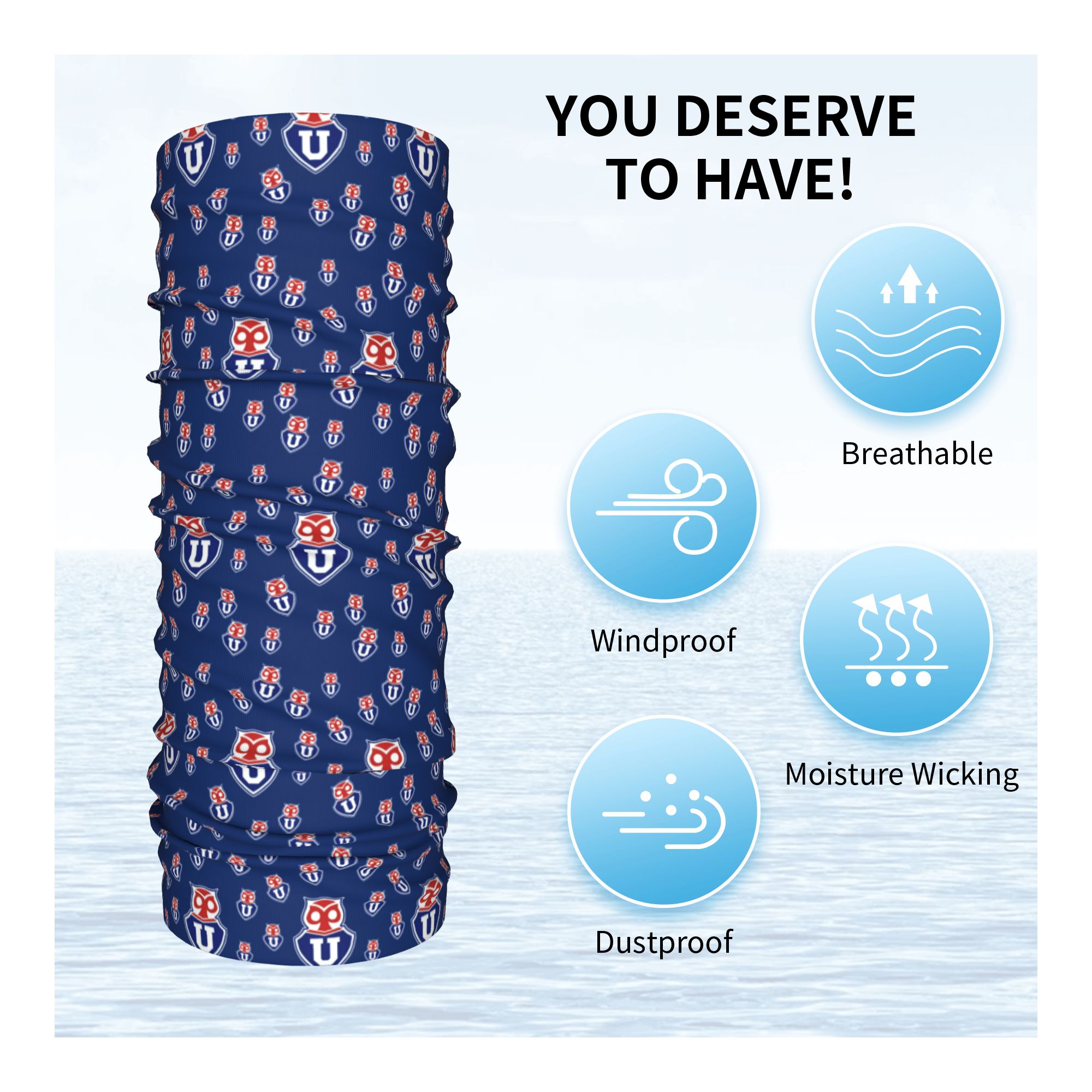 University Of Chile Neck Gaite - Neck Gaiter Fleece review and price