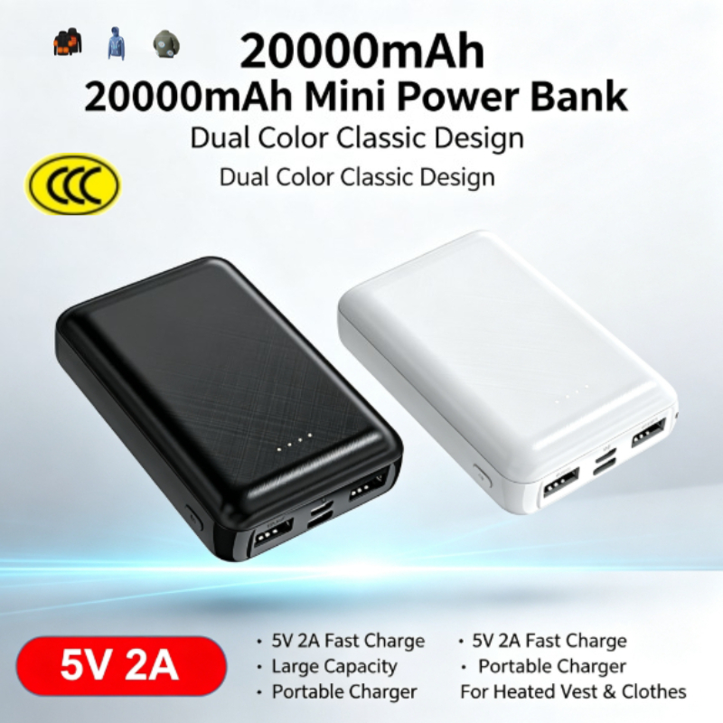 Mini Power Bank 20000mAh 5V 2A - Heated Vest Battery review and price