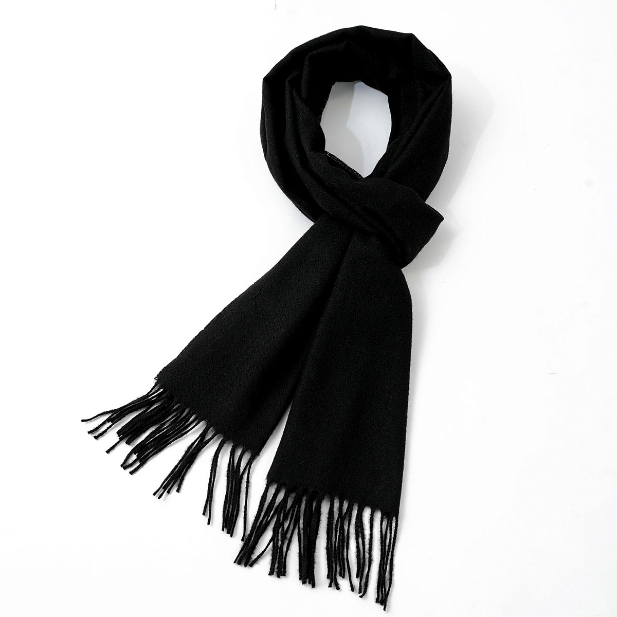 Men's Solid Color Imitation Ca - Wool Scarf Men review and price