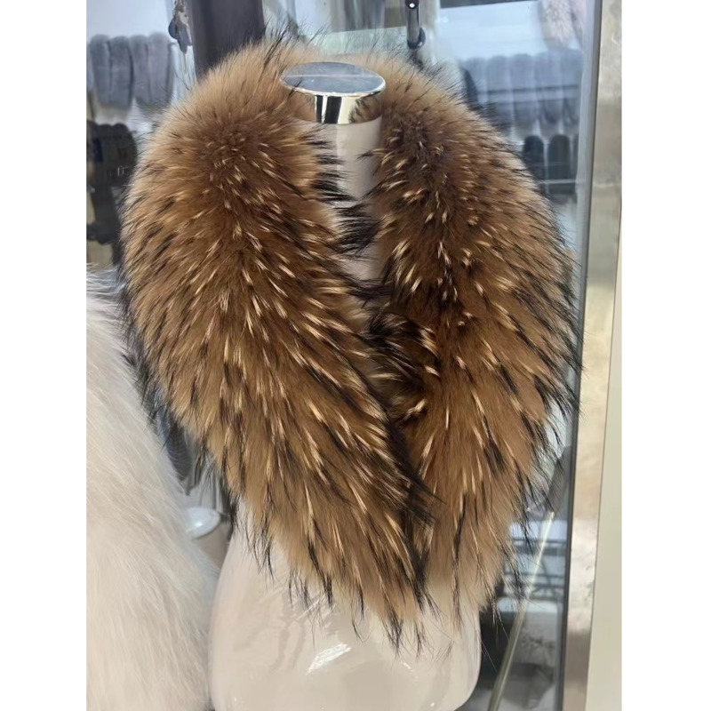 Raccoon Fur Collar Female Wint - Shawl Wrap Winter review and price