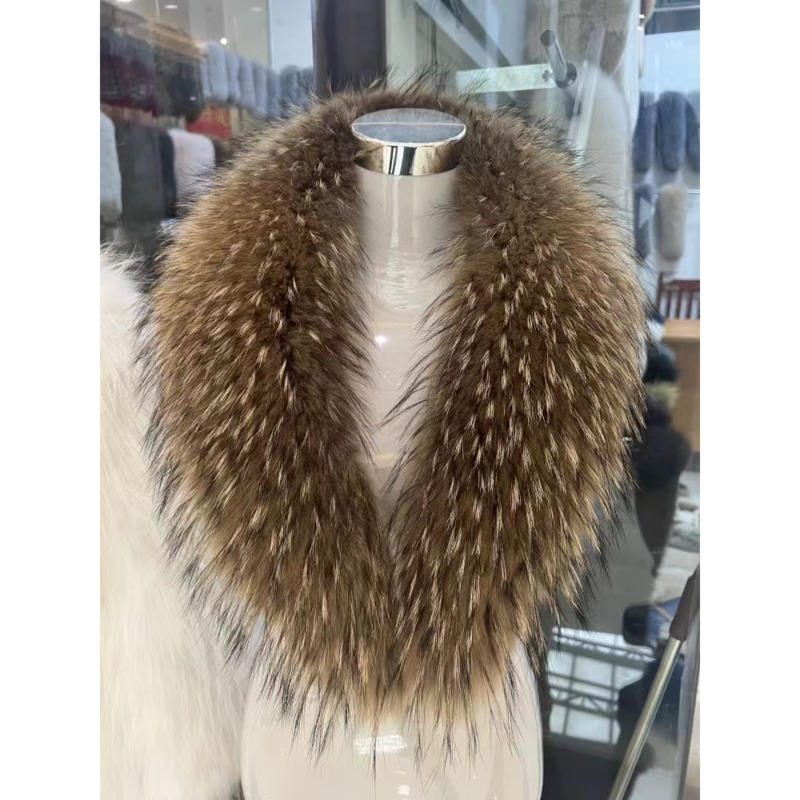 Raccoon Fur Collar Female Wint - Shawl Wrap Winter review and price