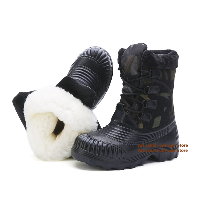 Men Camouflage Snow Boots Wate - Waterproof Winter Boot review and price