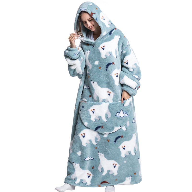 Winter Plush Blankets Wearable - Sherpa Hoodie Fleece review and price